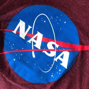 Small Women’s Burgandy NASA T-shirt